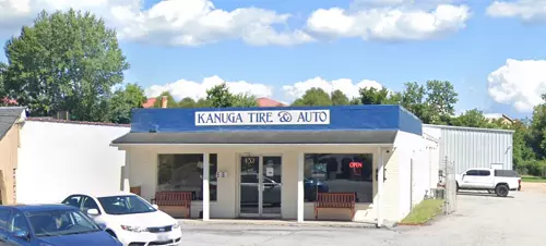 Why Choose Full-Service Auto Repair Shop Over Quick Lube For Oil Change | Kanuga Tire & Auto in Hendersonville, NC. Image from the outside of Kanuga Tire & Auto’s repair shop.